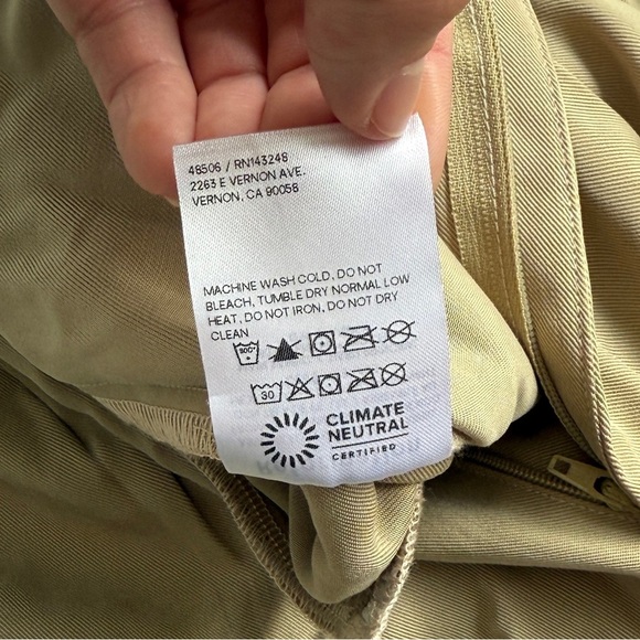 Reformation Mason Pants Twill Pleated Trouser Sz 10 Minimalist Office Capsule - Picture 14 of 14